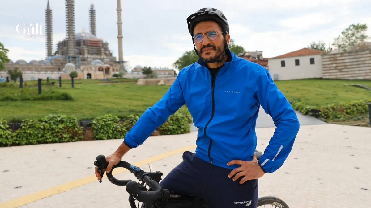 nabil ennasri, a french muslim, cycles over 5,000 km to perform hajj