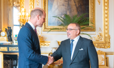 bahrain’s crown prince holds meeting with britain’s prince william