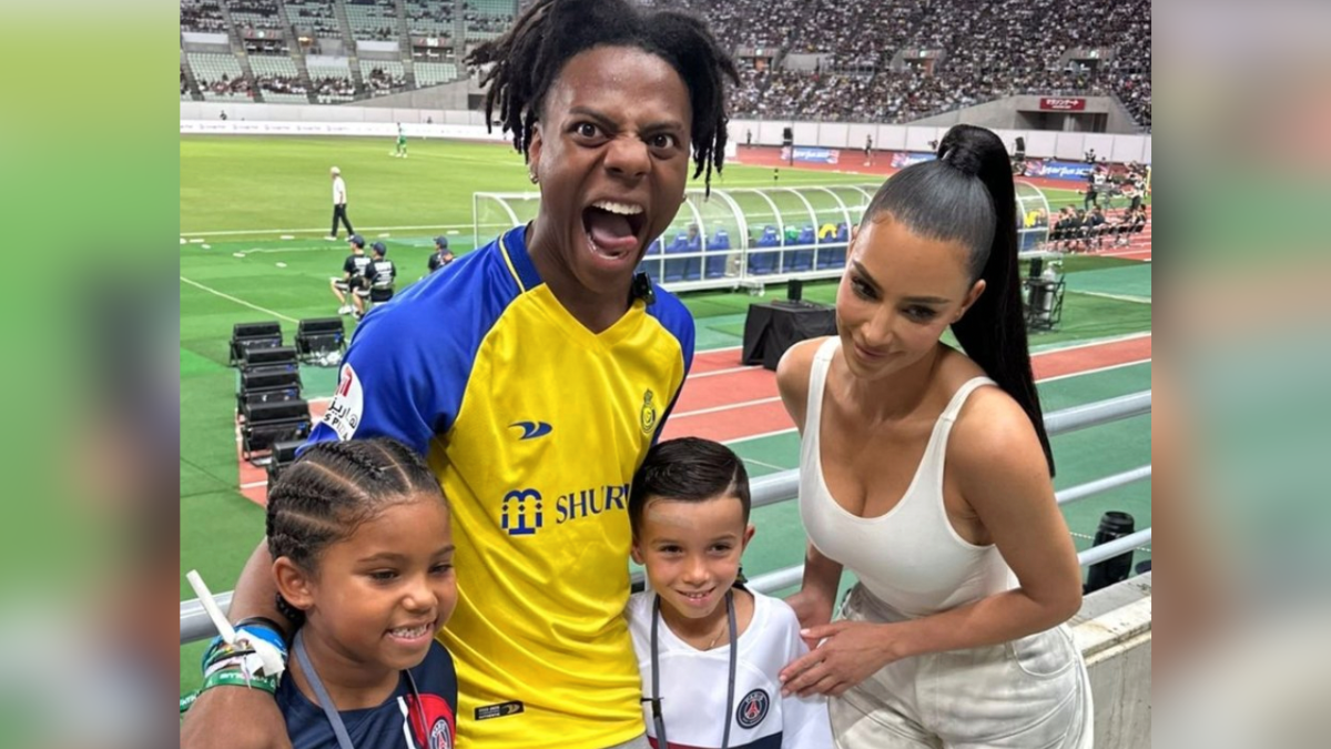 kim kardashian and saint west meet ishowspeed during al nassr psg friendly match