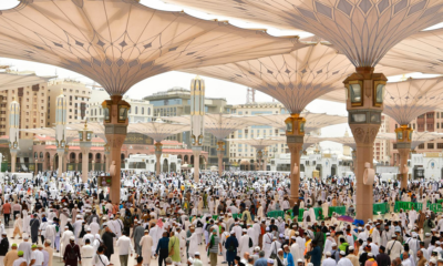 more than 500,000 hajj pilgrims arrive in saudi arabia’s medina