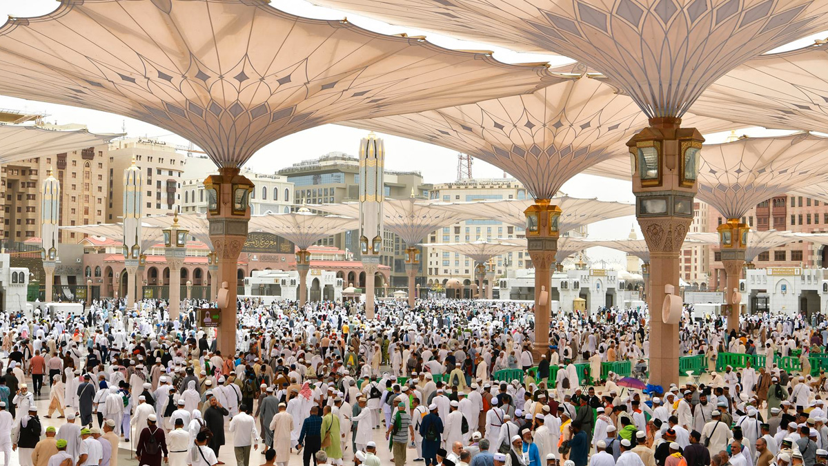 more than 500,000 hajj pilgrims arrive in saudi arabia’s medina