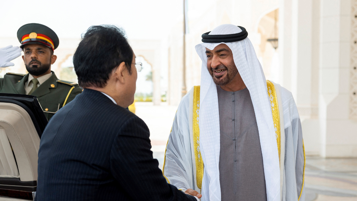 uae and japan to bolster bonds as kishida reaches abu dhabi