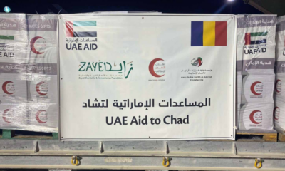 uae sends 13 tonne aid plane to chad to help sudanese refugees