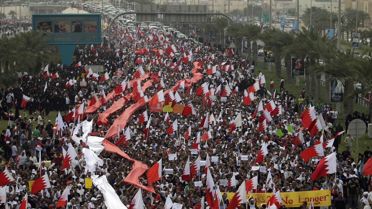 why is there a hunger strike in bahrain's prison