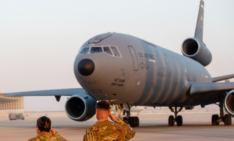 kc 135s touch down in saudi arabia, new era for aerial refuelling