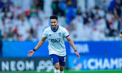 al taei attempts to climb higher against al hilal in saudi professional league