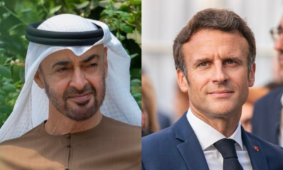 UAE and French presidents discuss bilateral relations and situation in the Middle East on phone call