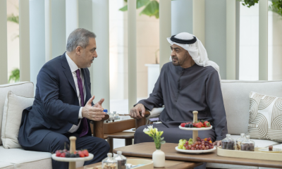 UAE President, Turkish Foreign Minister discuss Gaza, Cepa and bilateral ties