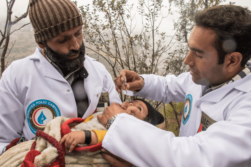 uae contributes $5 million to global polio eradication initiative to vaccinate 640,000 children in gaza