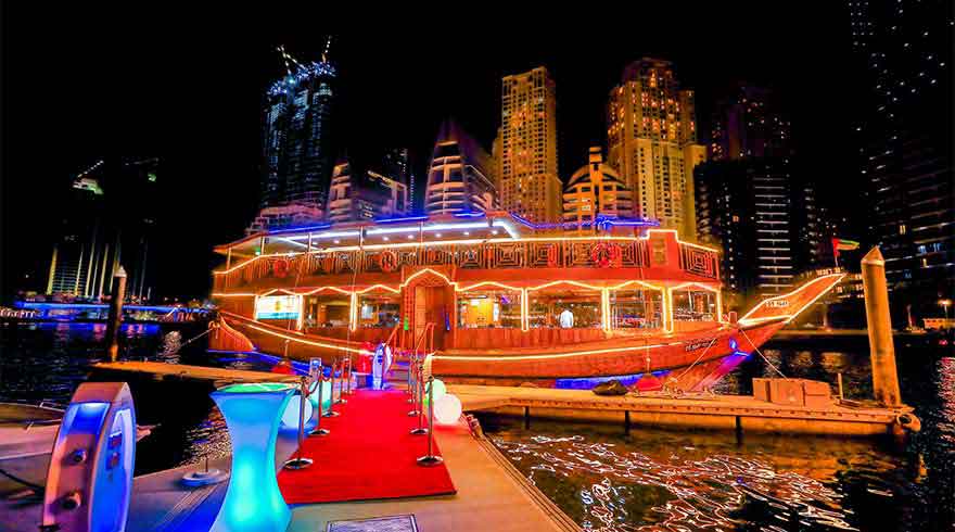 dubai dhow cruise marina