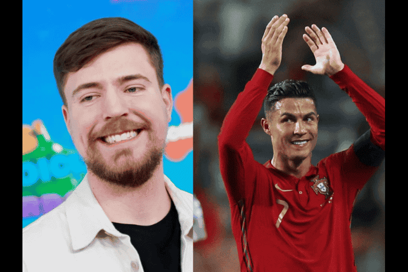 cristiano ronaldo, mrbeast, youtube,