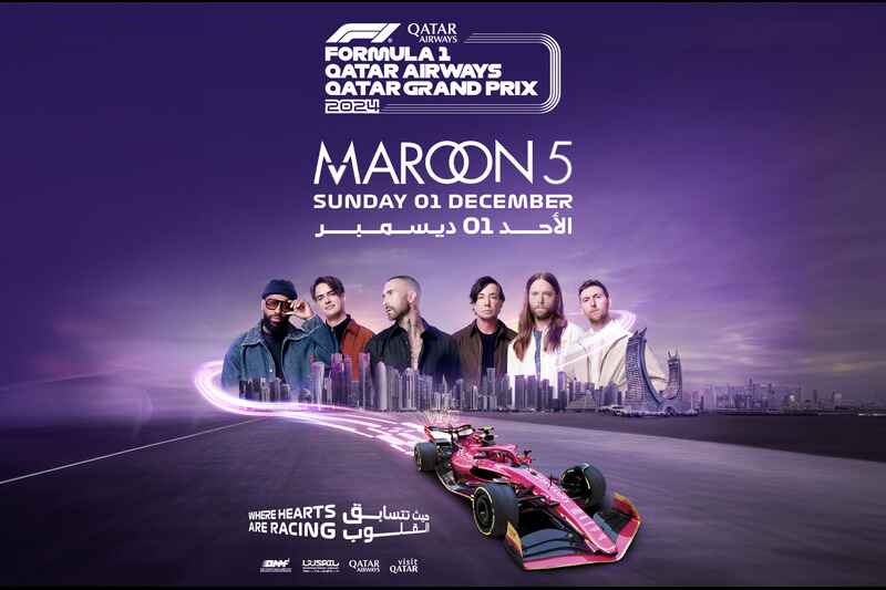 maroon 5 to headline formula 1 qatar grand prix 2024 in lusail