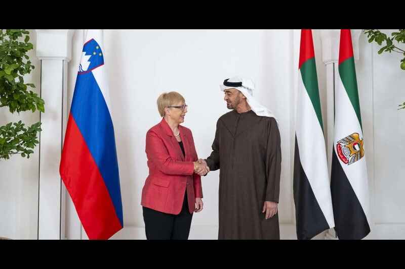 uae and slovenian presidents discuss bilateral relations and middle east crisis