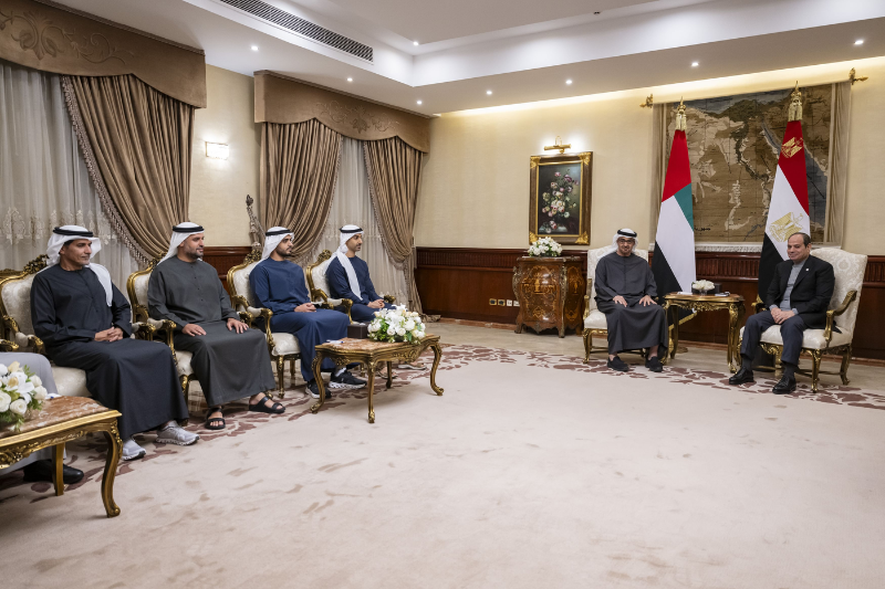 UAE and Egyptian presidents discuss fraternal relations in Cairo