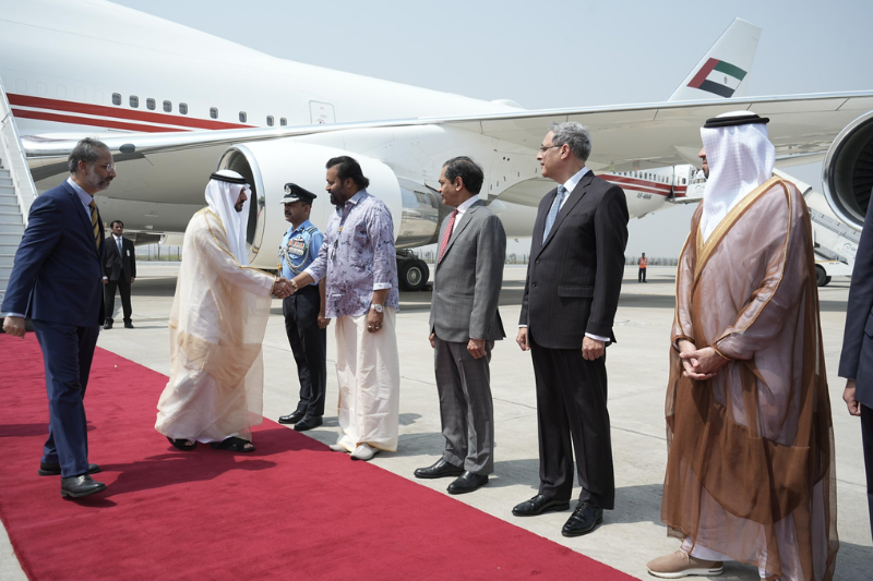 Bilateral relations and trade in focus: Hamdan bin Mohammed lands in India on first official visit