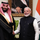 indian prime minister narendra modi in jeddah, saudi arabia for a 2 day diplomatic visit