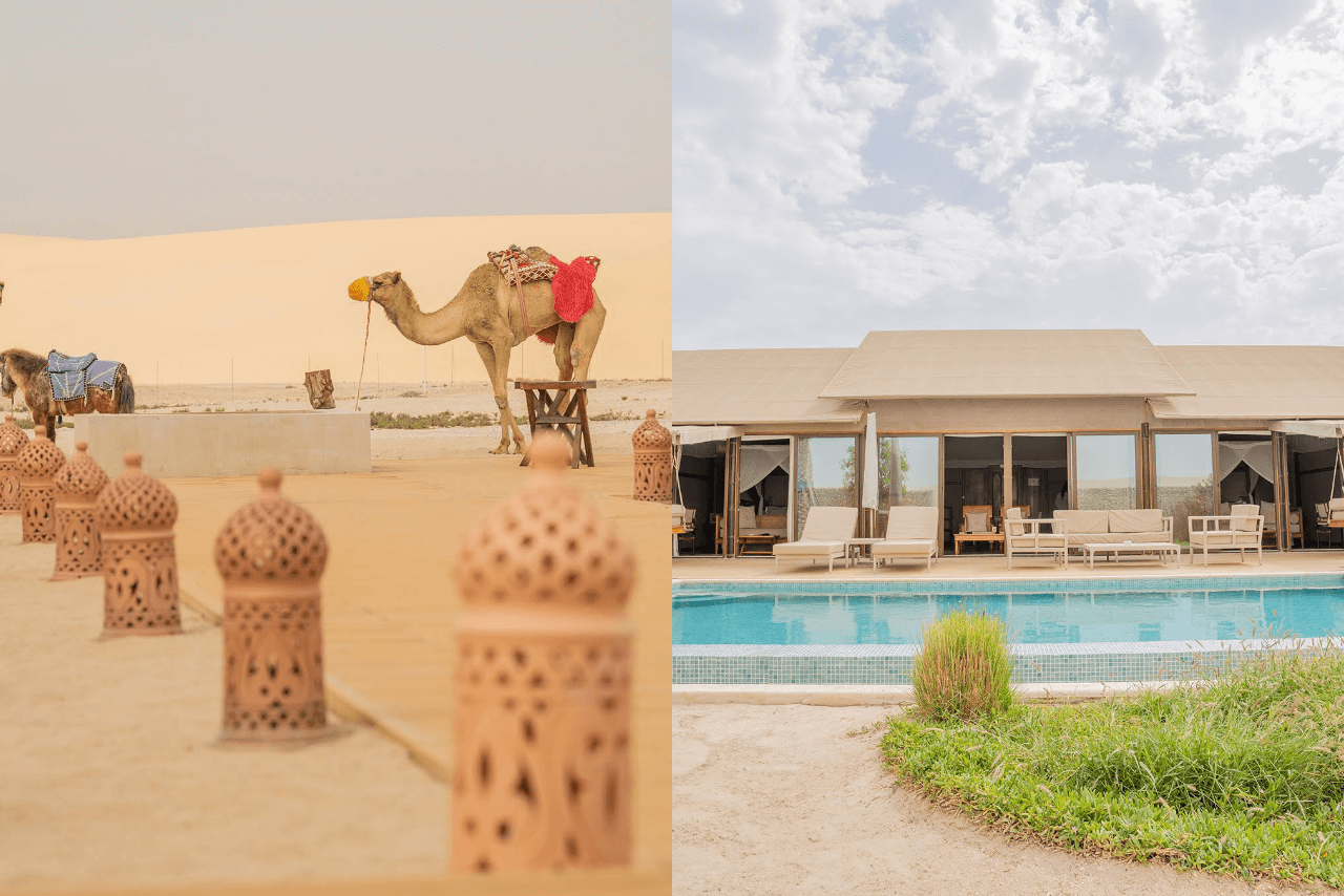 luxury desert camps in qatar