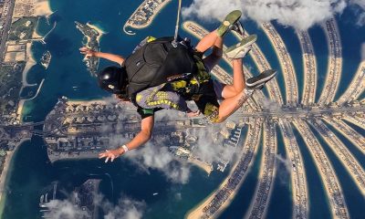 Skydive Dubai anniversary celebration
