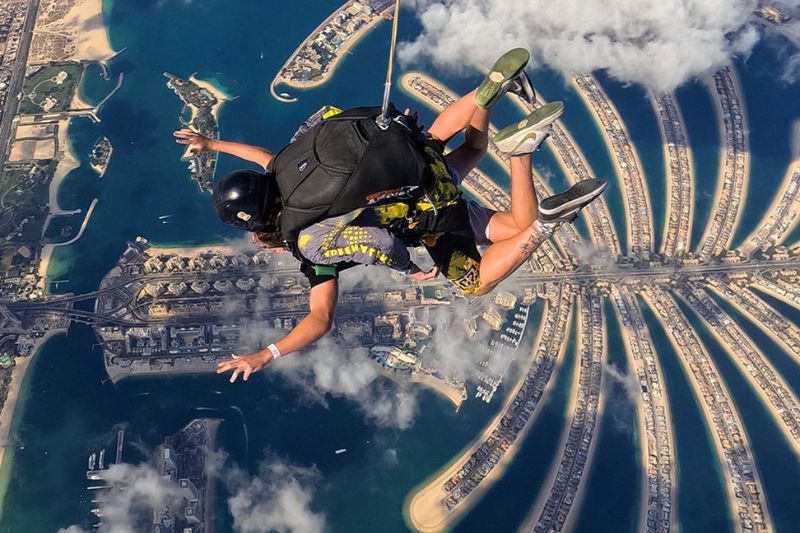 Skydive Dubai anniversary celebration