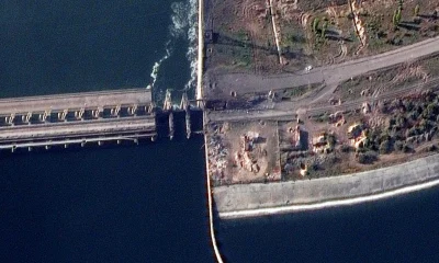 ukraine condemns russia for allegedly blowing up critical nova kakhovka dam