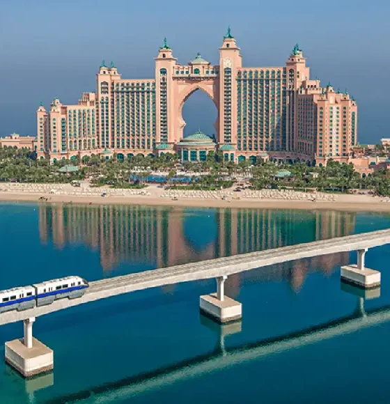 dubai monorail line