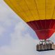 go hot air ballooning at sunrise