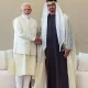 indian pm modi and uae president sheikh mohamed discuss